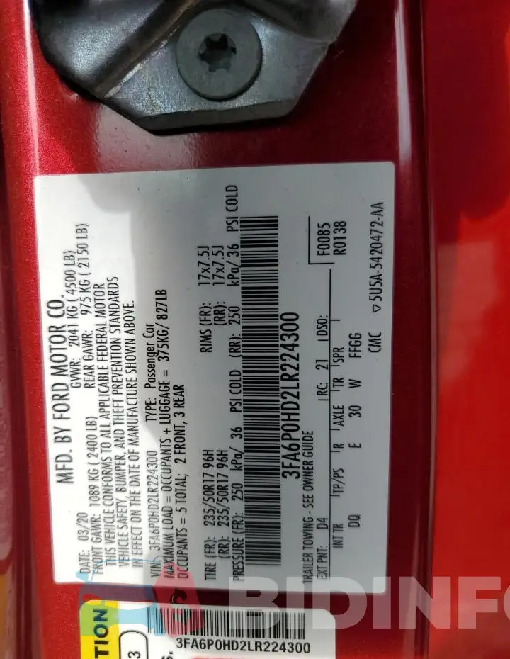 3FA6P0HD2LR224300 Photo# 12