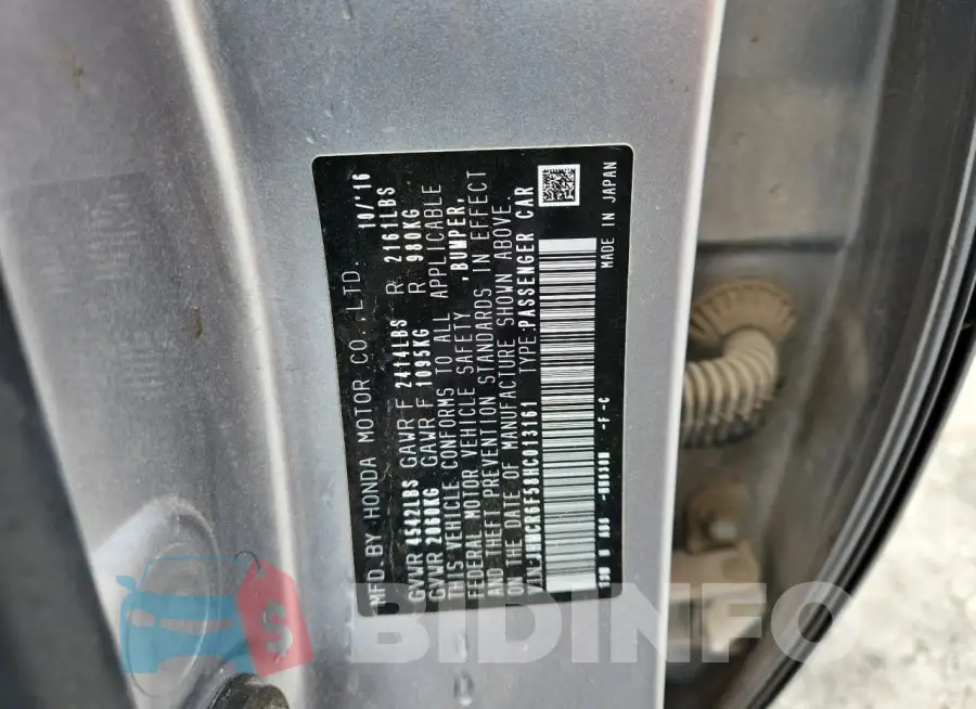 JHMCR6F58HC013161 Photo# 12