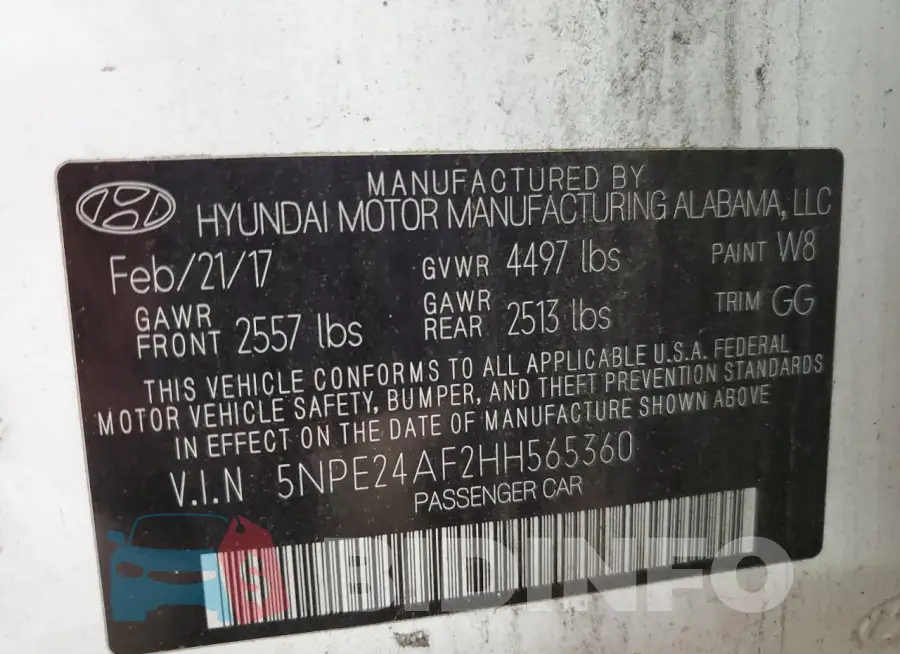 5NPE24AF2HH565360 Photo# 12