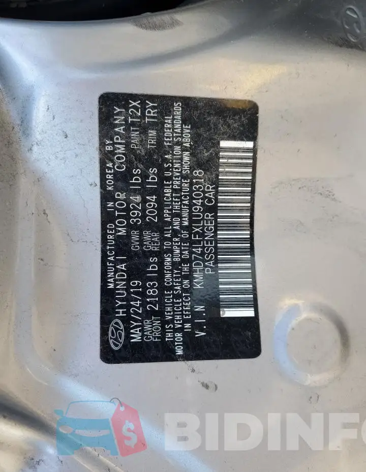 KMHD74LFXLU940318 Photo# 12