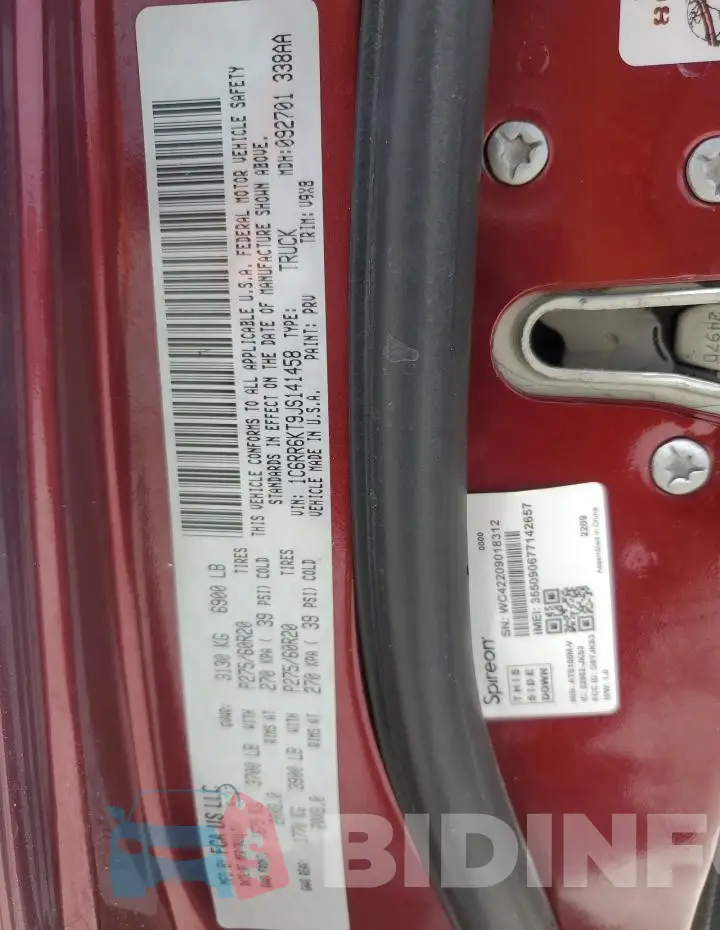1C6RR6KT9JS141458 Photo# 12