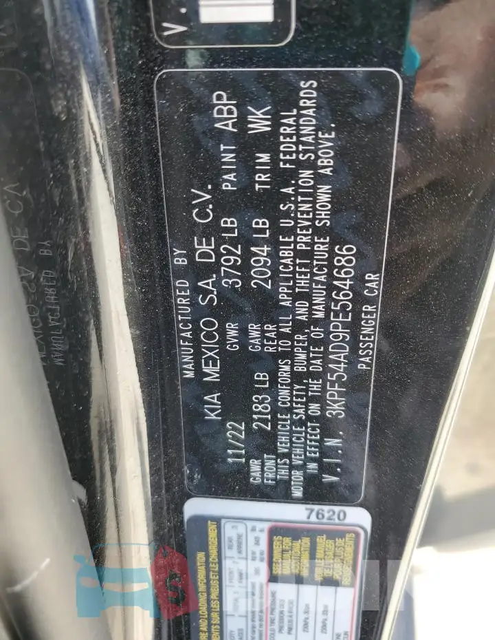 3KPF54AD9PE564686 Photo# 13