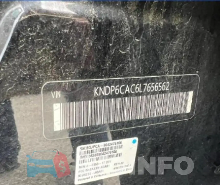 KNDP6CAC6L7656562 Photo# 10