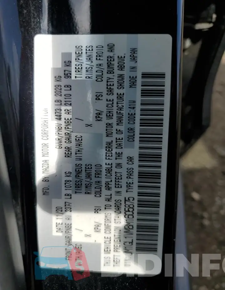 JM1GL1VM8M1605875 Photo# 12
