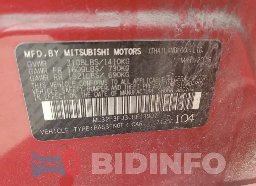 ML32F3FJ3JHF13907 Photo# 12