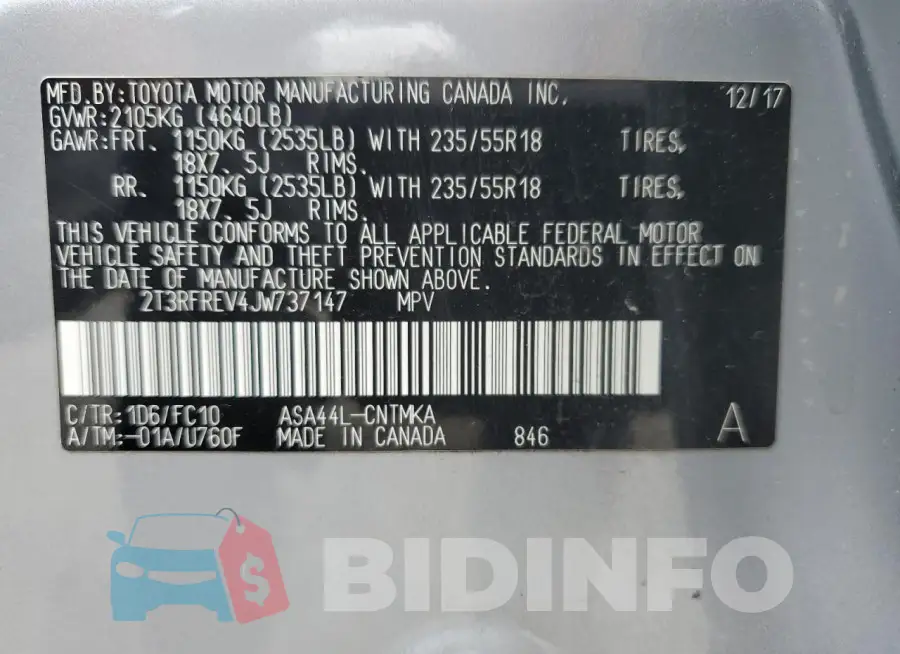 2T3RFREV4JW737147 Photo# 13