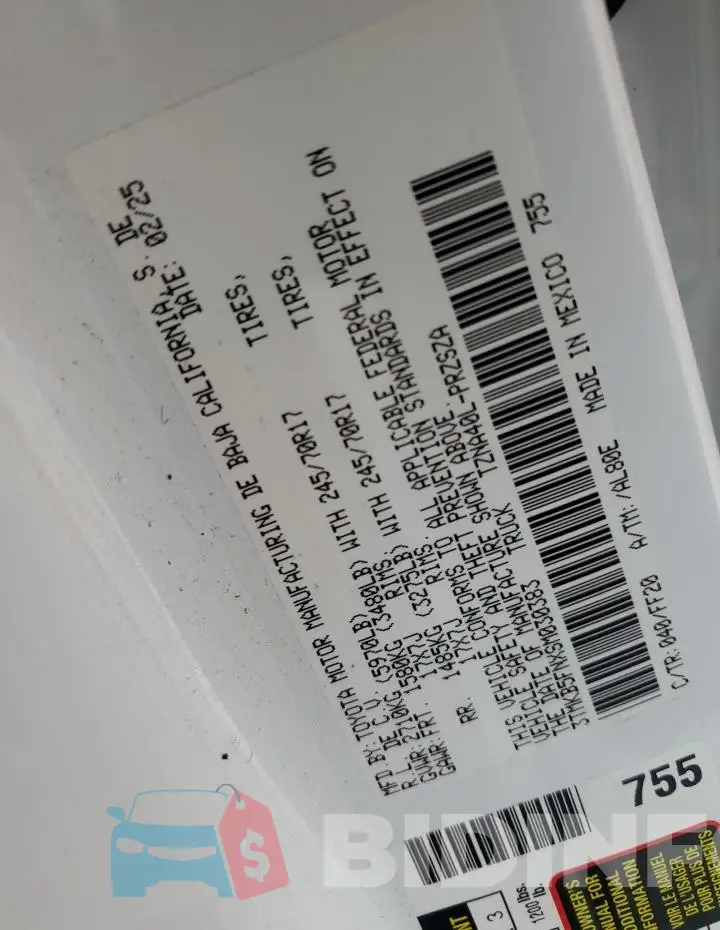 3TMKB5FNXSM030383 Photo# 12