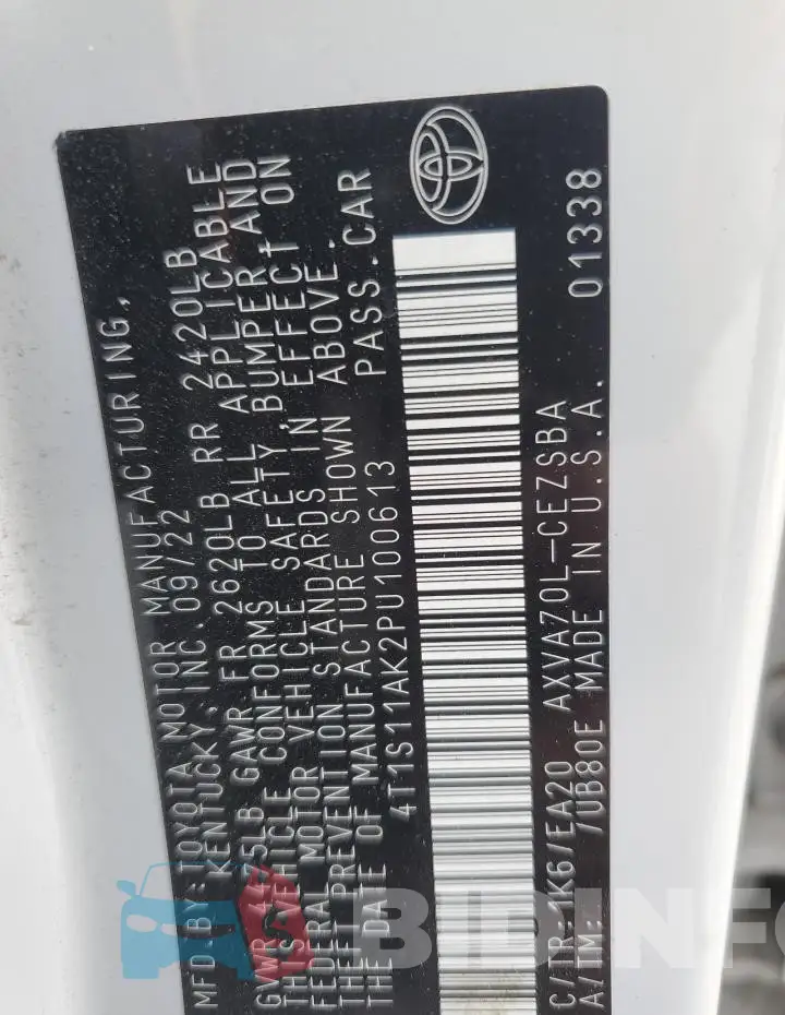 4T1S11AK2PU100613 Photo# 12