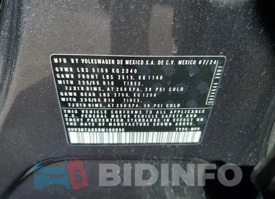 3VV3B7AX5RM160835 Photo# 14