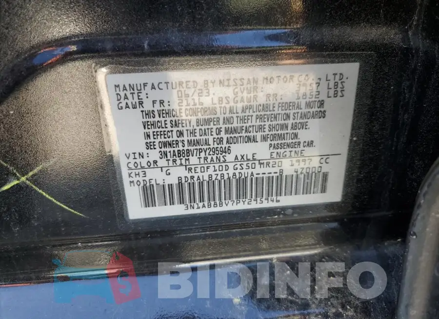 3N1AB8BV7PY295946 Photo# 13