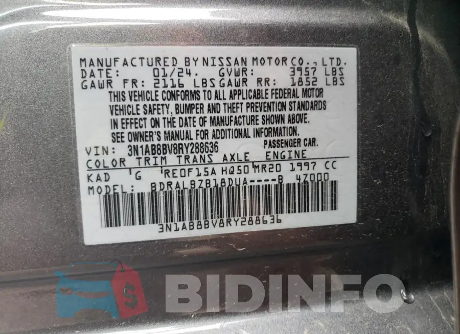 3N1AB8BV8RY288636 Photo# 12