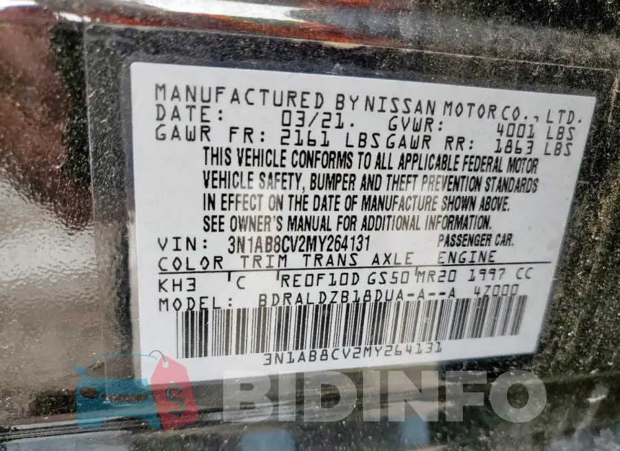3N1AB8CV2MY264131 Photo# 12