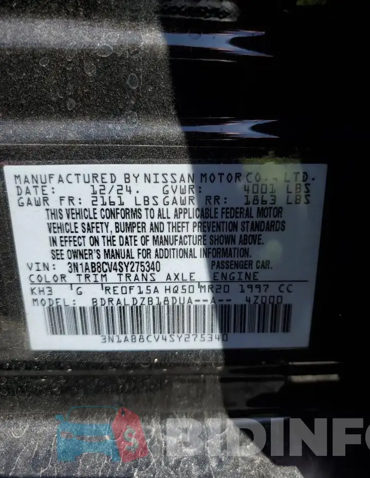 3N1AB8CV4SY275340 Photo# 13