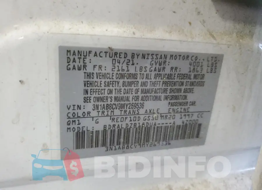 3N1AB8CV9MY269536 Photo# 12