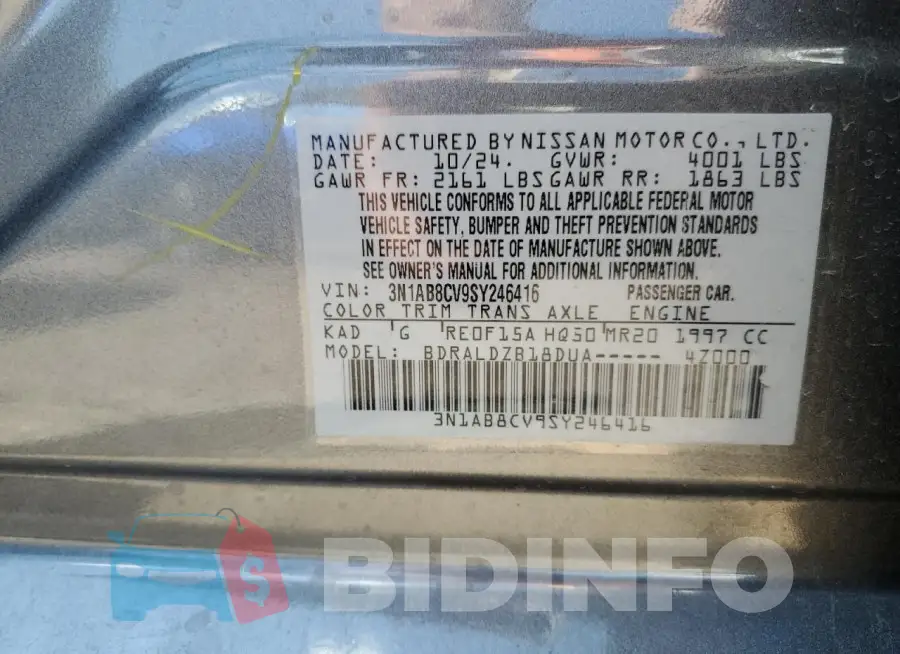 3N1AB8CV9SY246416 Photo# 12
