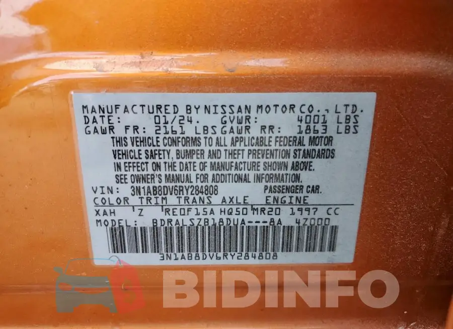 3N1AB8DV6RY284808 Photo# 12