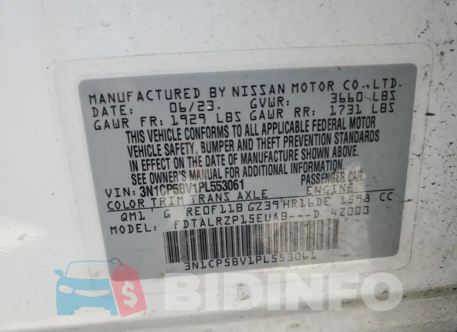 3N1CP5BV1PL553061 Photo# 13