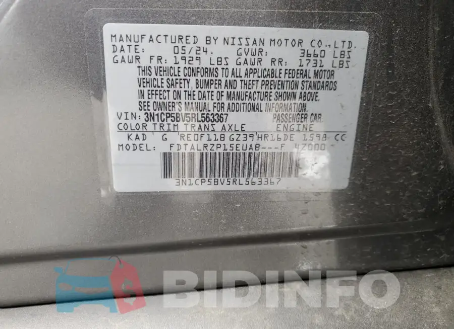 3N1CP5BV5RL563367 Photo# 13