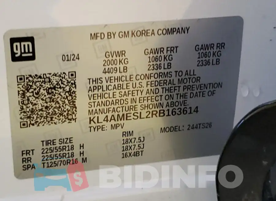 KL4AMESL2RB163614 Photo# 14