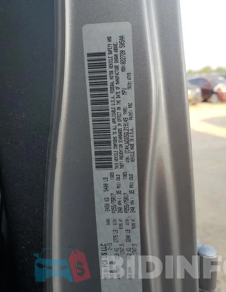 1C4HJWDG5GL219149 Photo# 13
