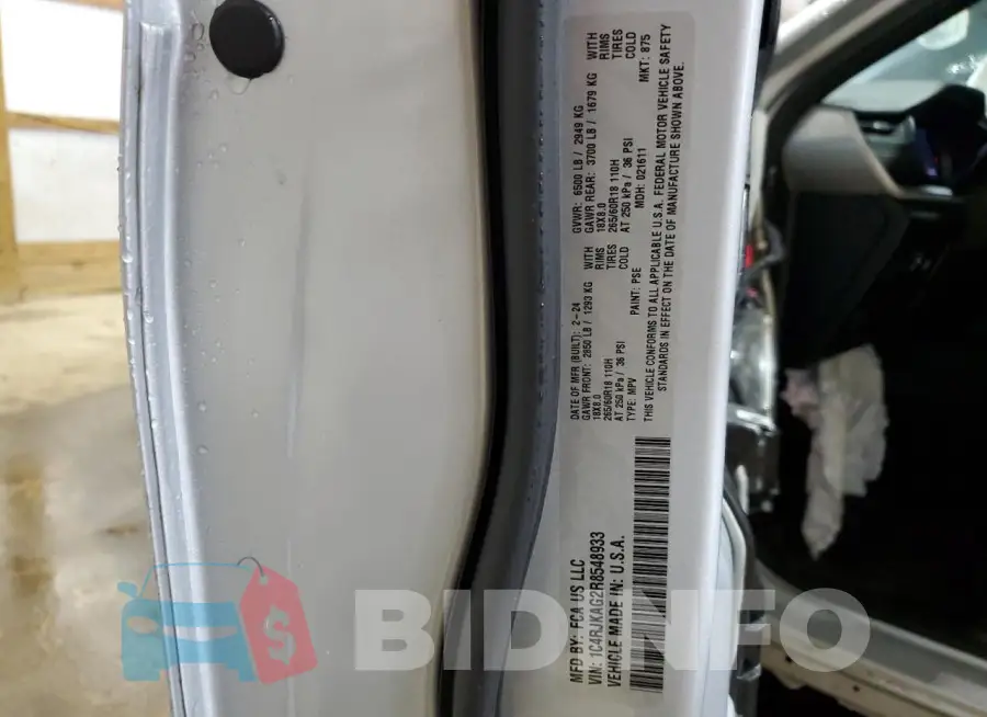 1C4RJKAG2R8548933 Photo# 14