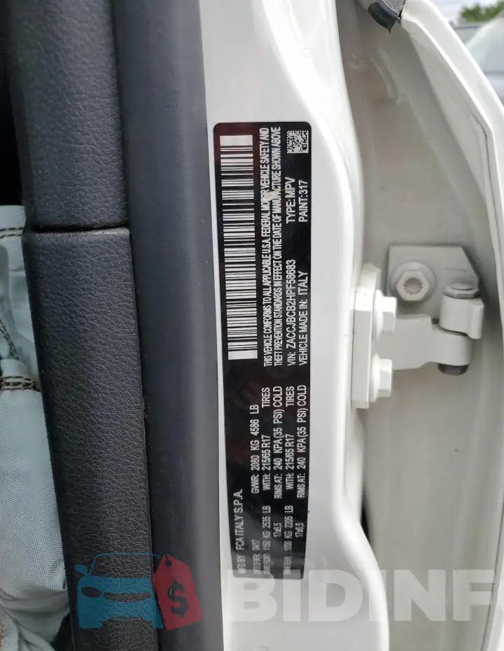 ZACCJBCB2HPF58683 Photo# 13