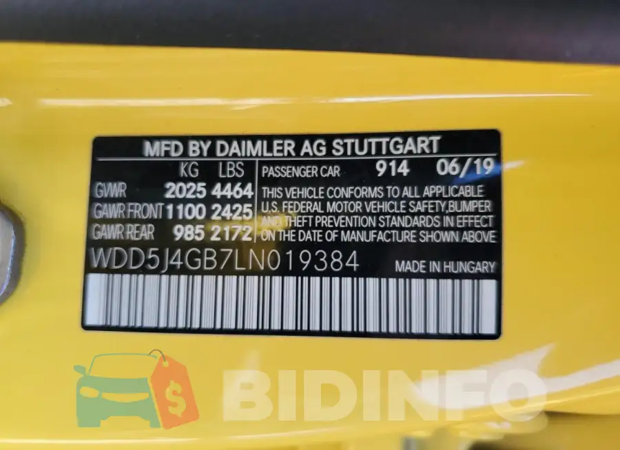 WDD5J4GB7LN019384 Photo# 13