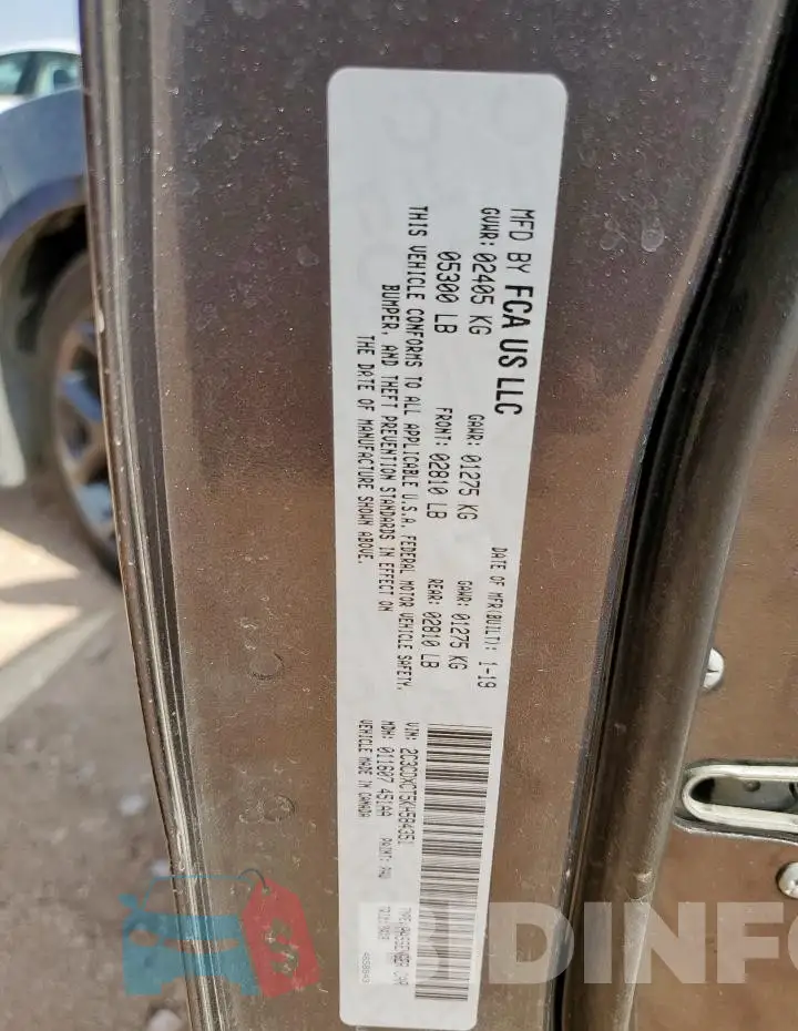 2C3CDXCT5KH584351 Photo# 12