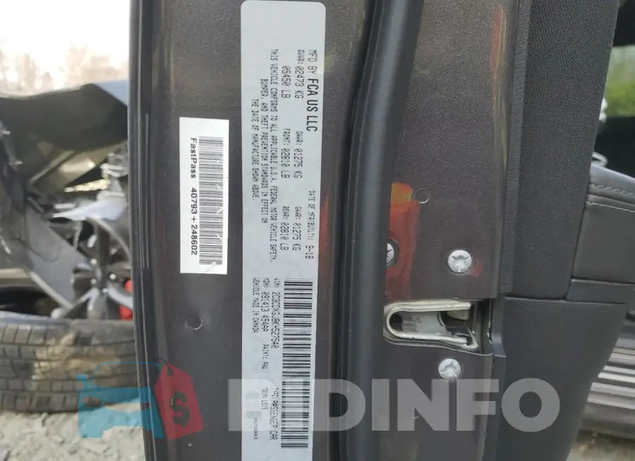 2C3CDXGJ8KH527540 Photo# 12