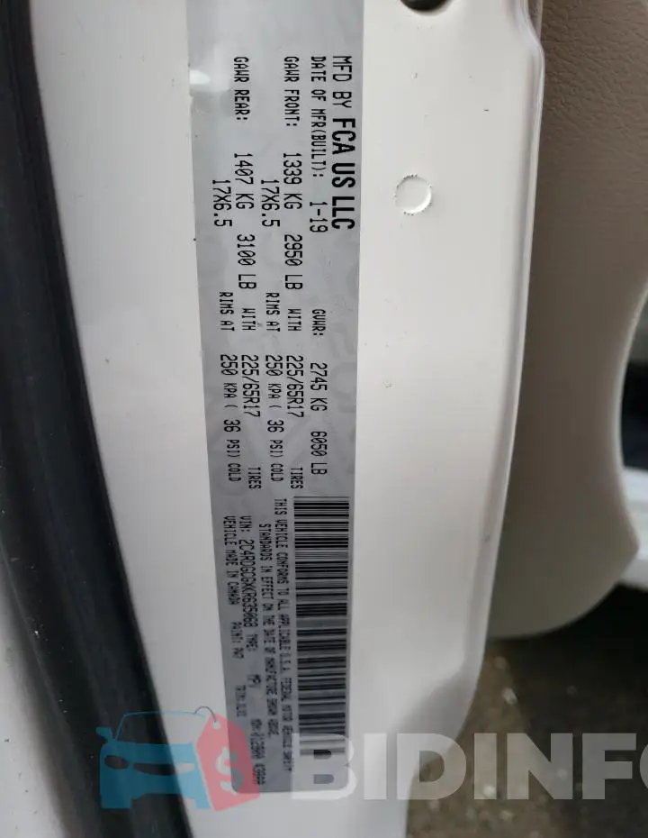 2C4RDGCGXKR635068 Photo# 13