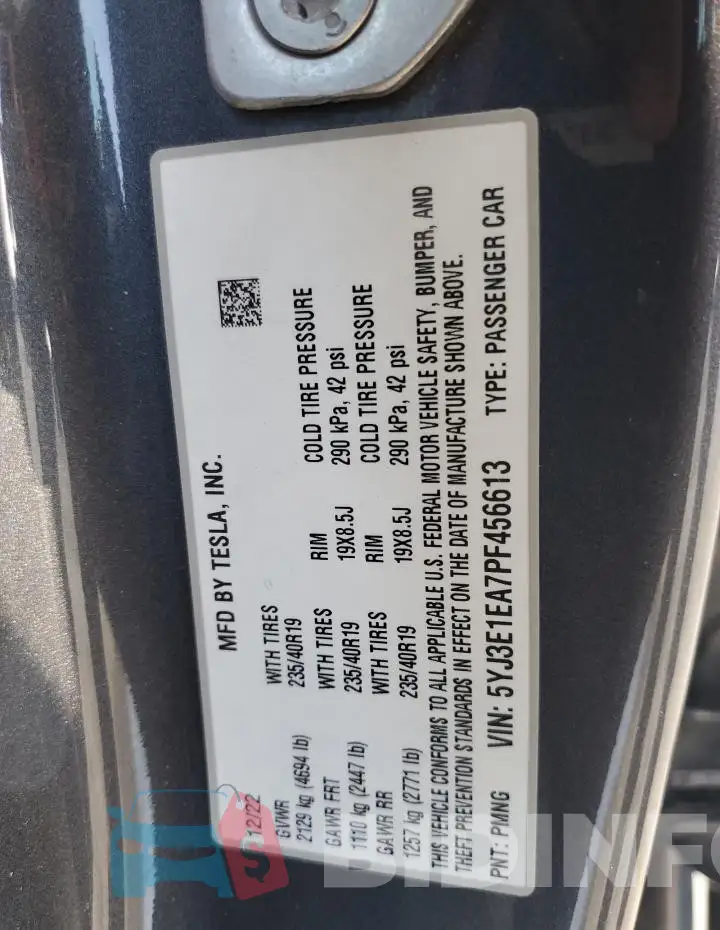 5YJ3E1EA7PF456613 Photo# 12