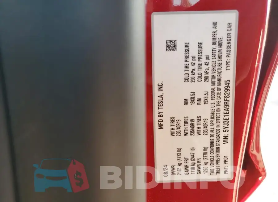 5YJ3E1EA9RF829945 Photo# 13