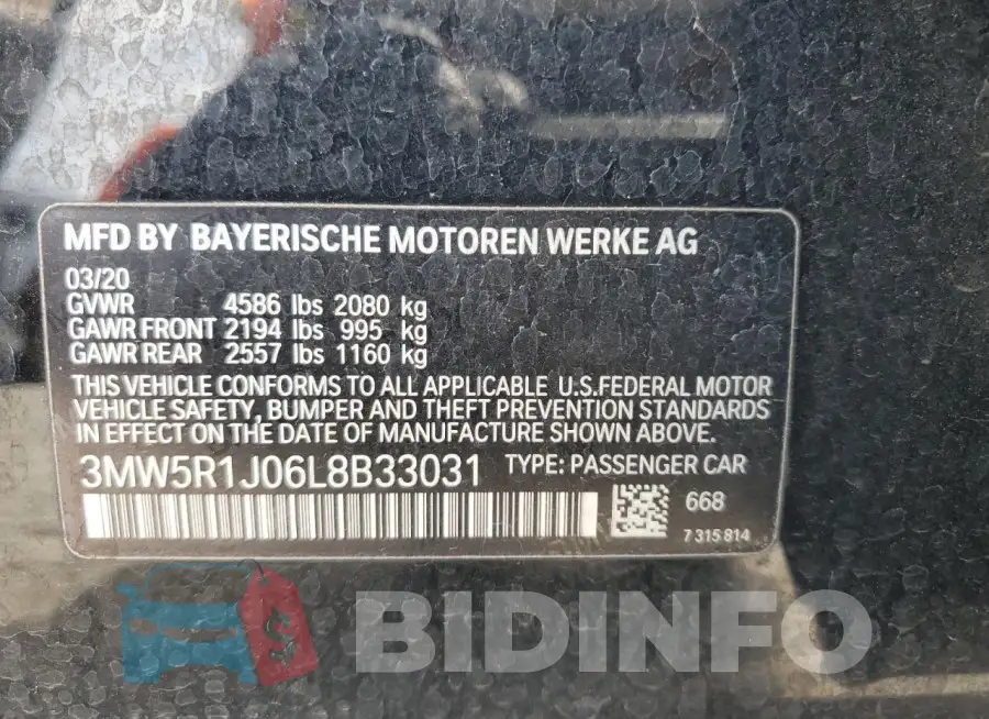 3MW5R1J06L8B33031 Photo# 12
