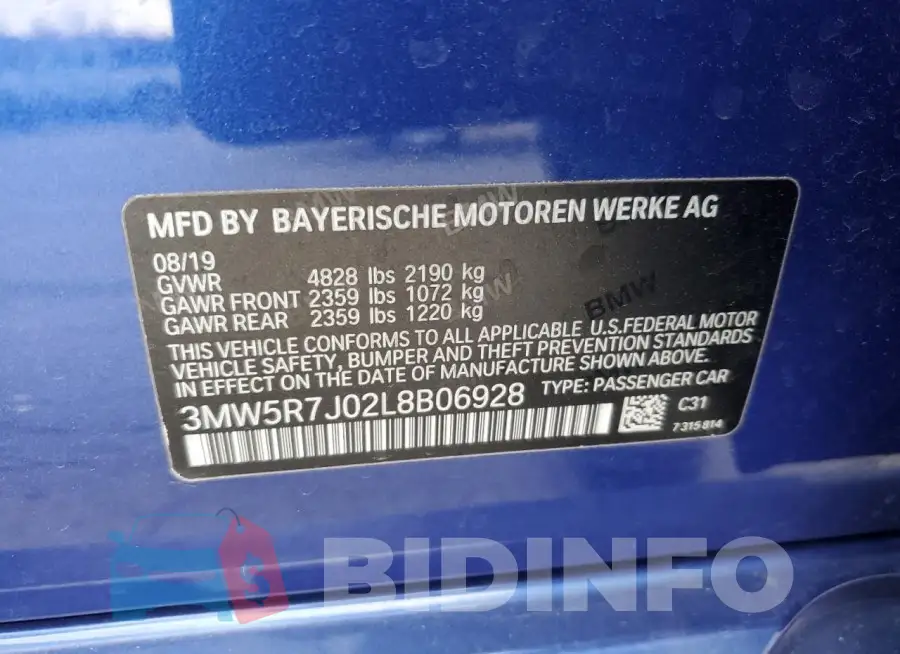 3MW5R7J02L8B06928 Photo# 13
