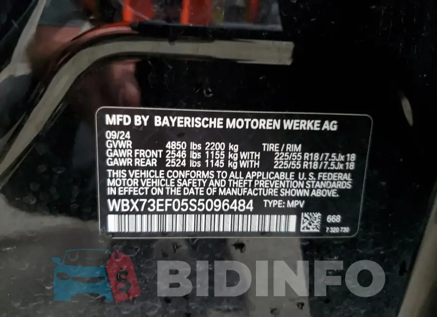 WBX73EF05S5096484 Photo# 13
