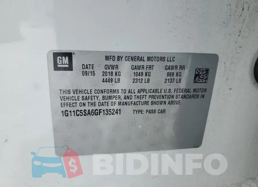 1G11C5SA6GF135241 Photo# 12