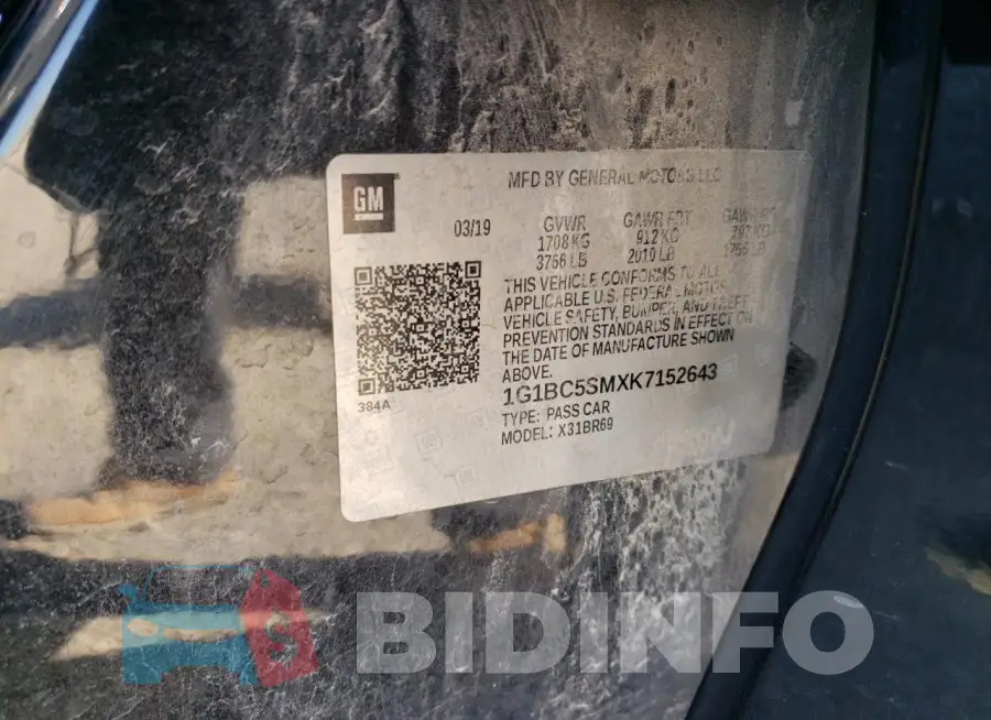 1G1BC5SMXK7152643 Photo# 12