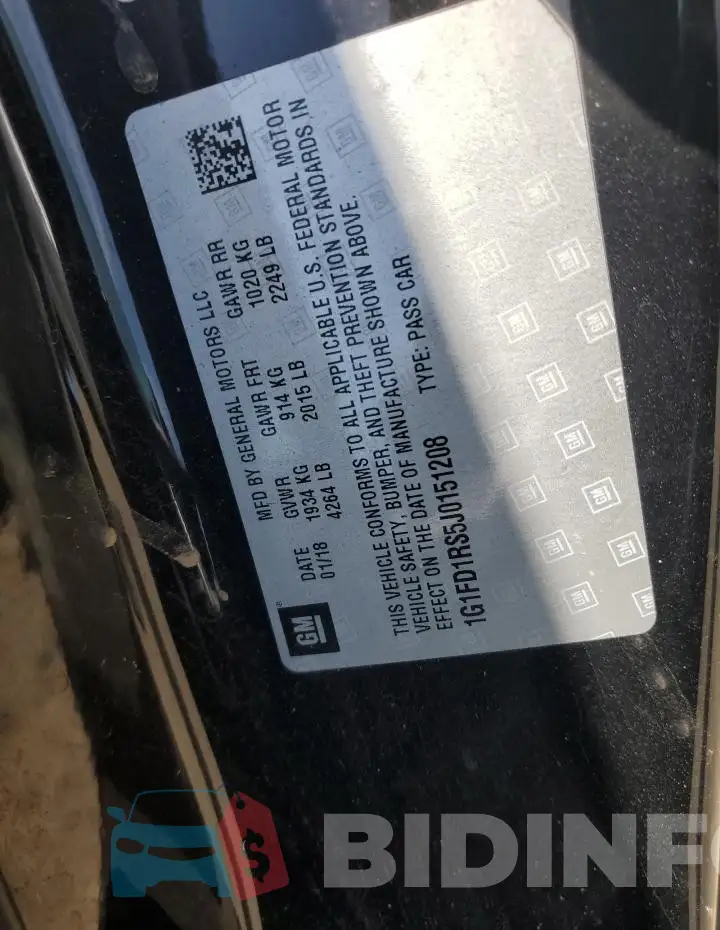 1G1FD1RS5J0151208 Photo# 12
