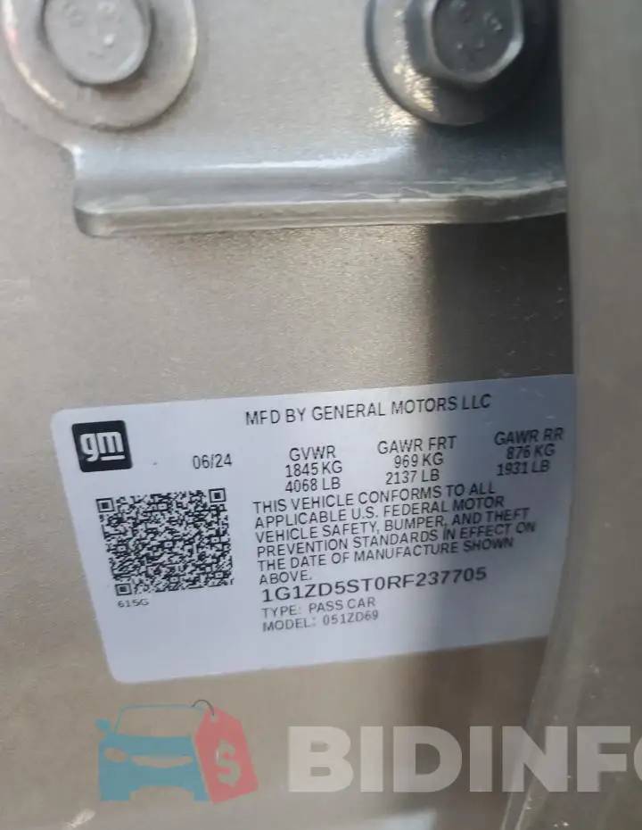 1G1ZD5ST0RF237705 Photo# 12