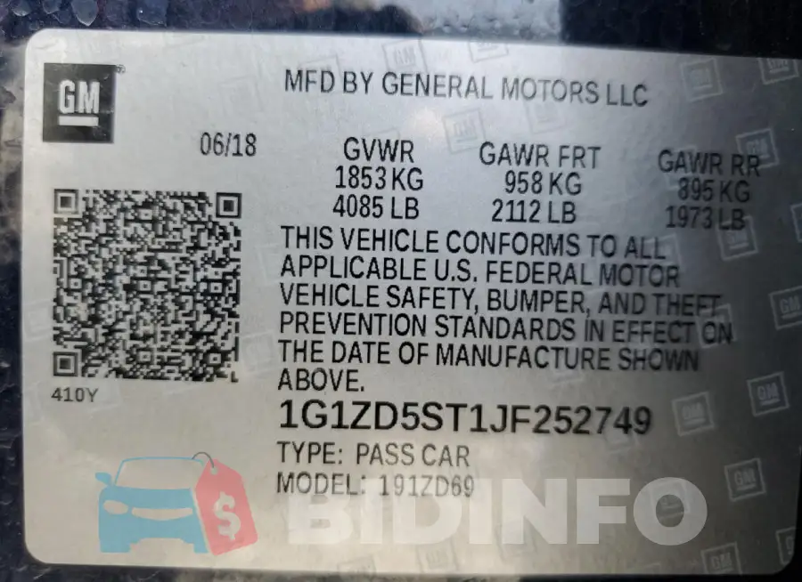 1G1ZD5ST1JF252749 Photo# 12
