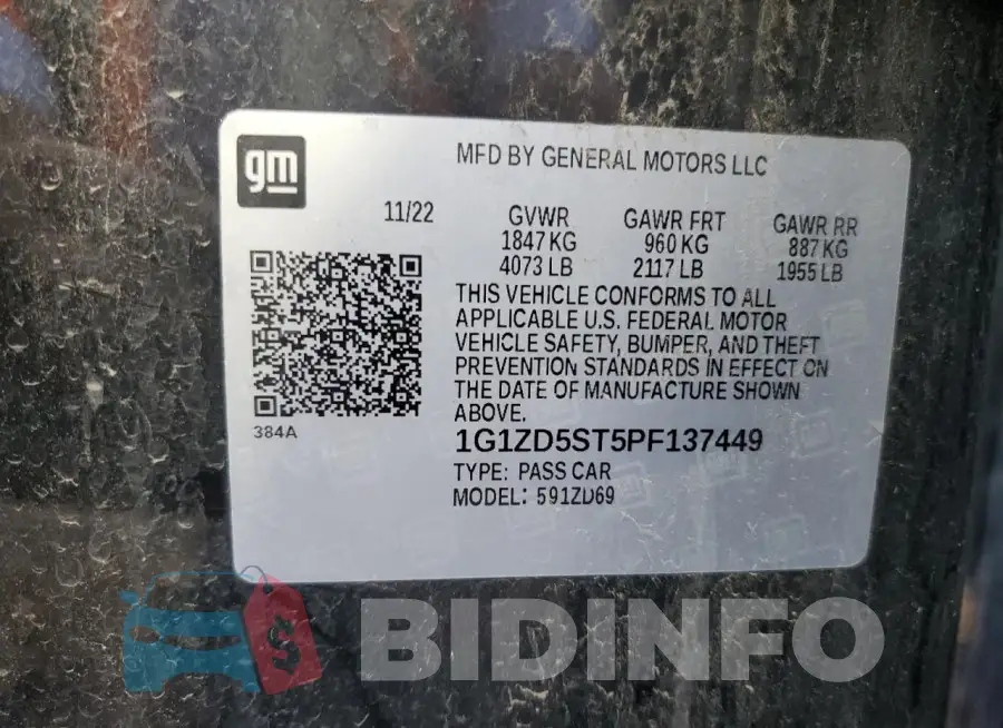 1G1ZD5ST5PF137449 Photo# 12