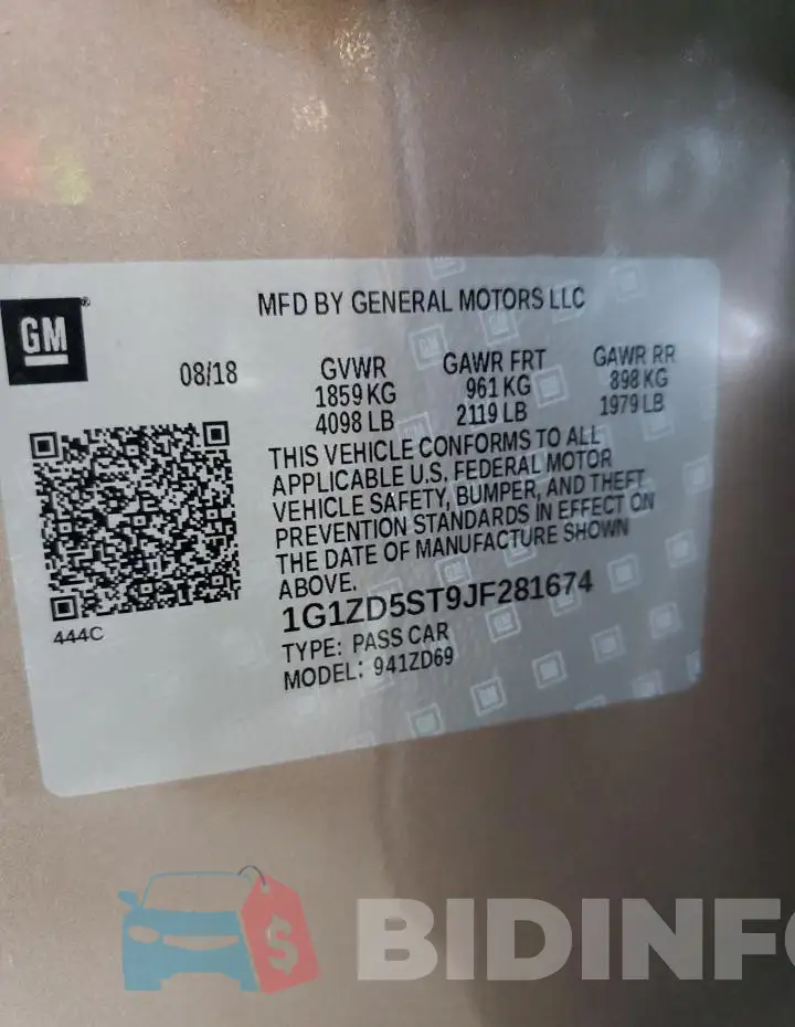 1G1ZD5ST9JF281674 Photo# 12