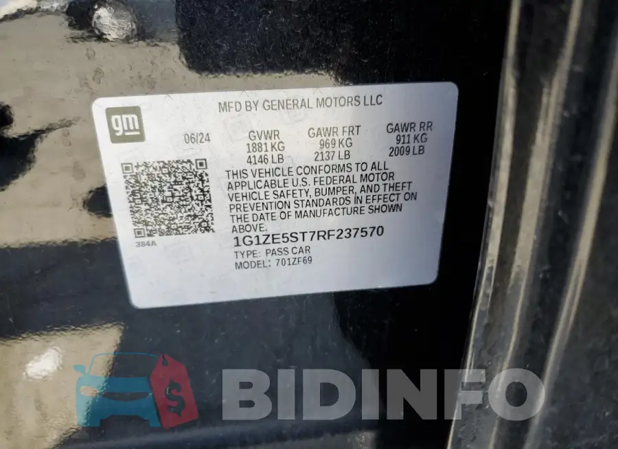 1G1ZE5ST7RF237570 Photo# 12