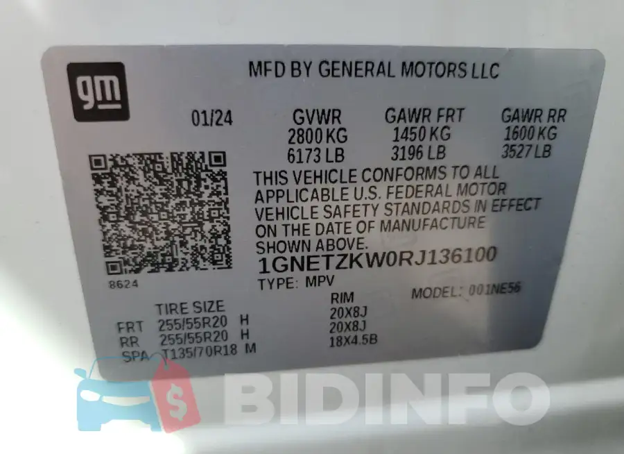 1GNETZKW0RJ136100 Photo# 13