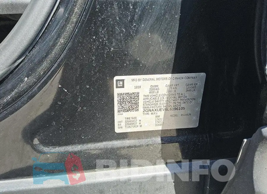 2GNAXUEV6L6196105 Photo# 12