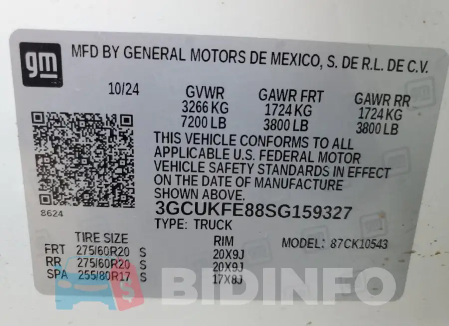 3GCUKFE88SG159327 Photo# 12