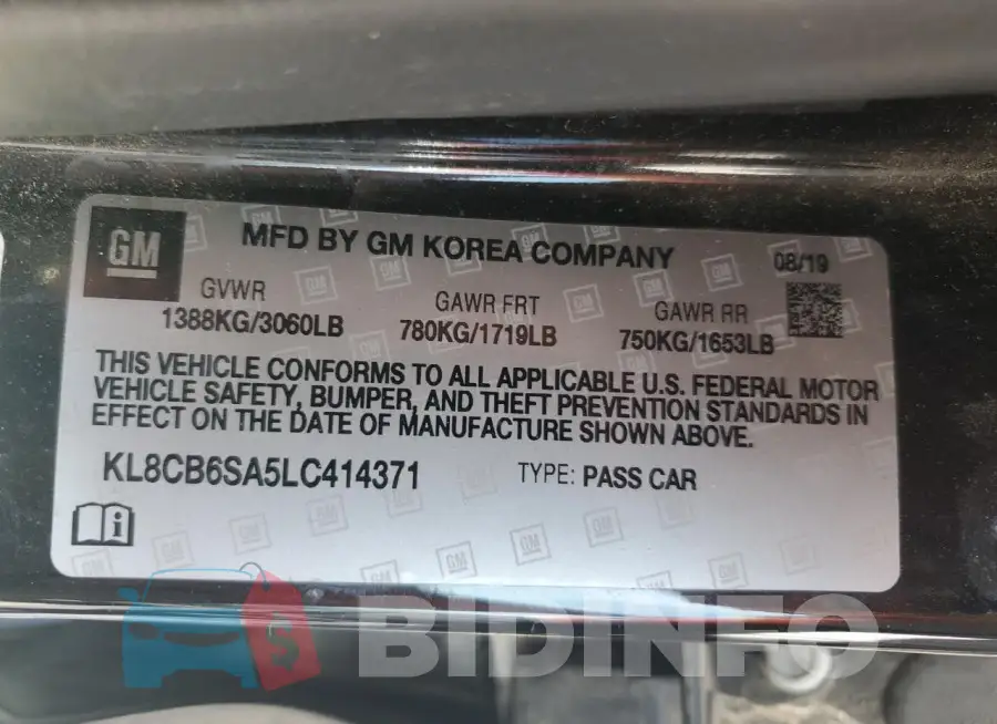 KL8CB6SA5LC414371 Photo# 14