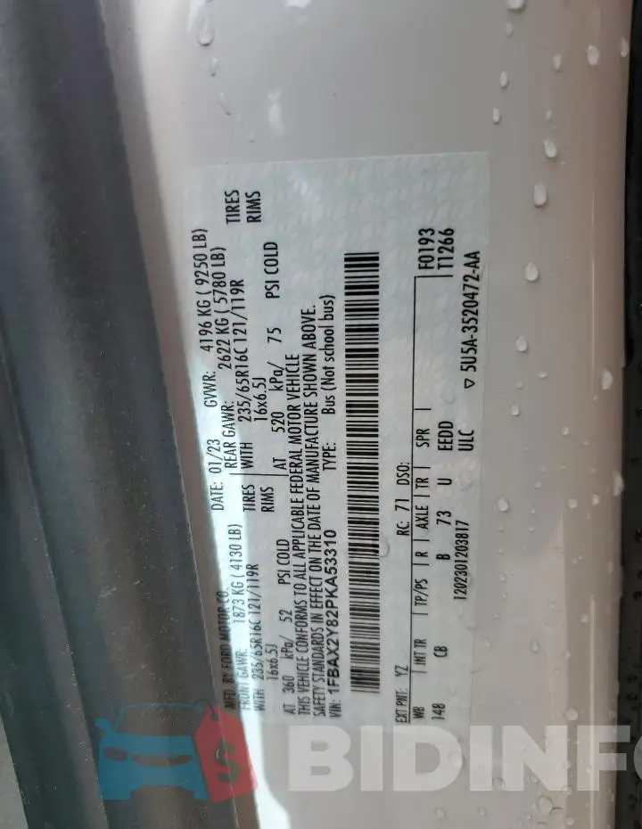 1FBAX2Y82PKA53310 Photo# 13