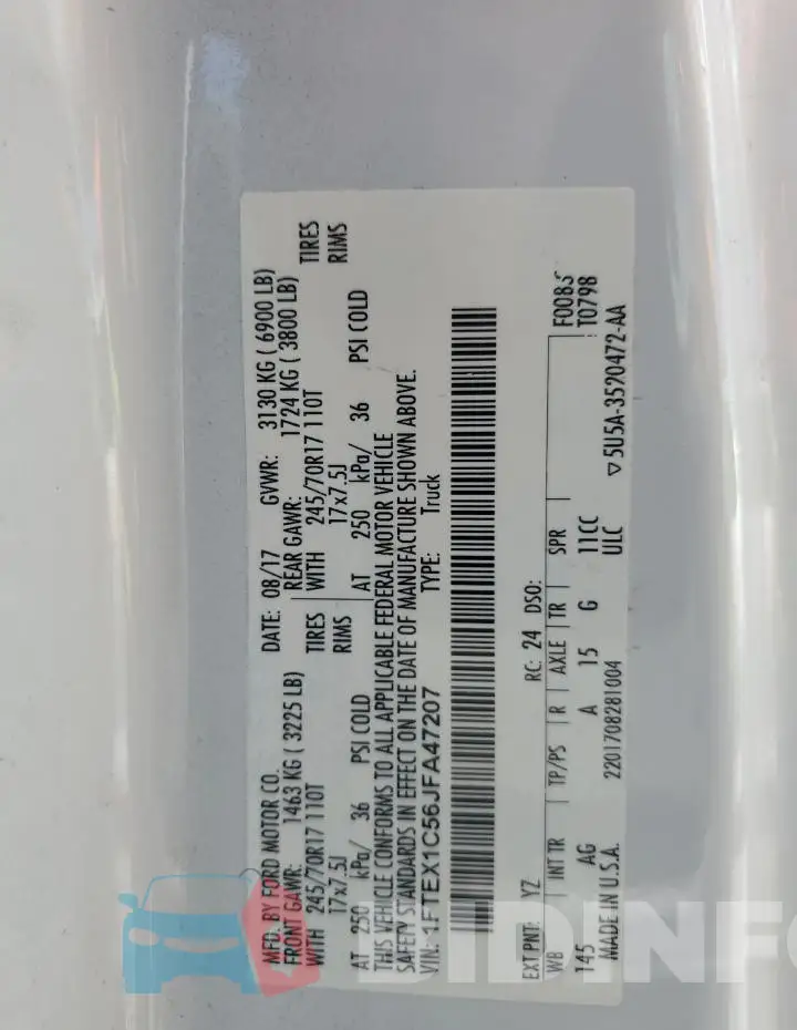 1FTEX1C56JFA47207 Photo# 12