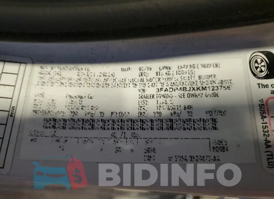 3FADP4BJXKM123756 Photo# 12